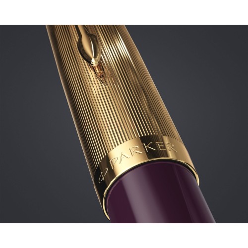 Ручка перьевая Parker 51 Premium, Plum GT (Перо F) 2123516